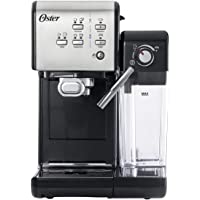Oster Cafetera espreso Prima Latte II- 19 bares- con tratamiento de leche- plata- 0